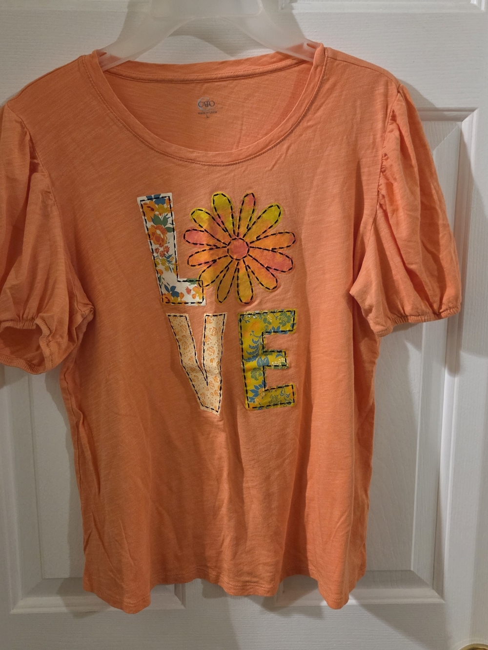 Cato Orange Crewneck Tee